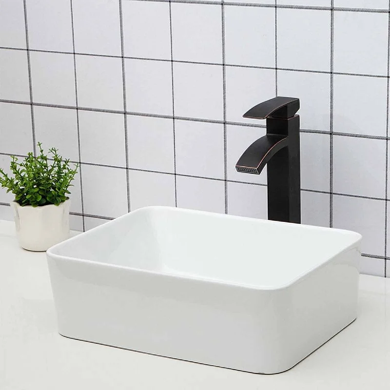 19"x15" High Quality Modern Designed Ceramic basin Single Bowl Hand Wash Bathroom Basin Sink