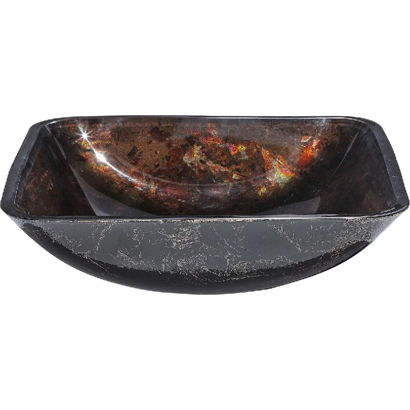 AA Warehousing 'La Caleche' Deep Bronze Tempered Glass Vessel Sink