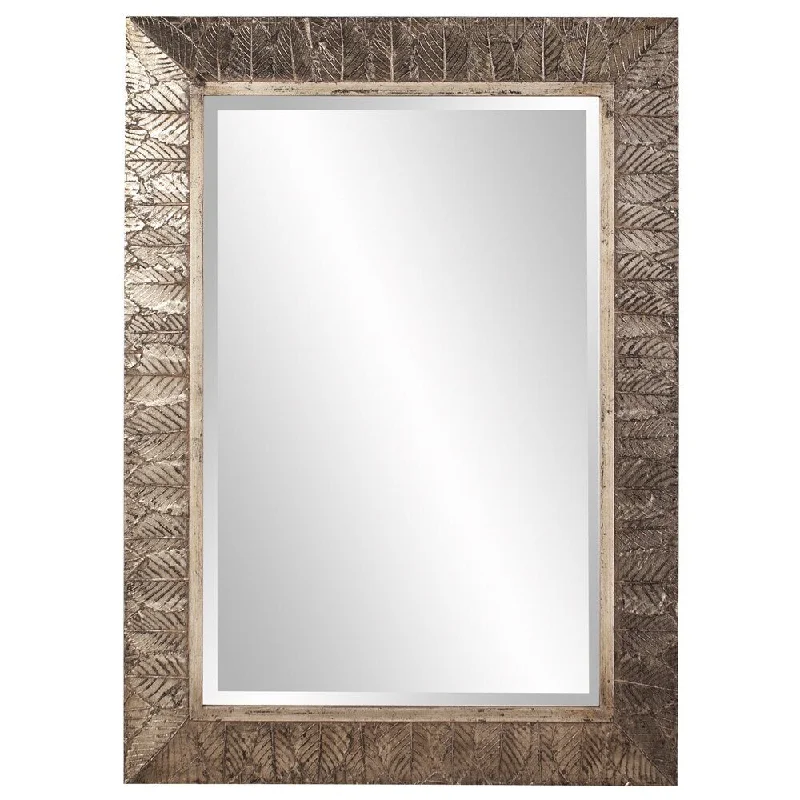 Allan Andrews Elrond Silver Leaf Mirror - Antique Bronze