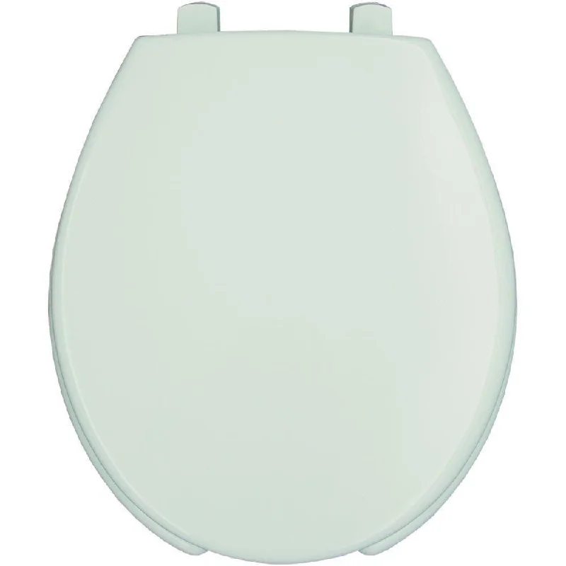 Bemis Lift Elongated Open Front Toilet Seat in White 819145