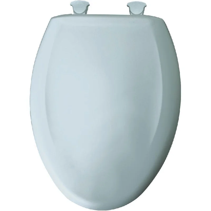 Bemis Round Closed Front Plastic Toilet Seat in Blue Mist 597117