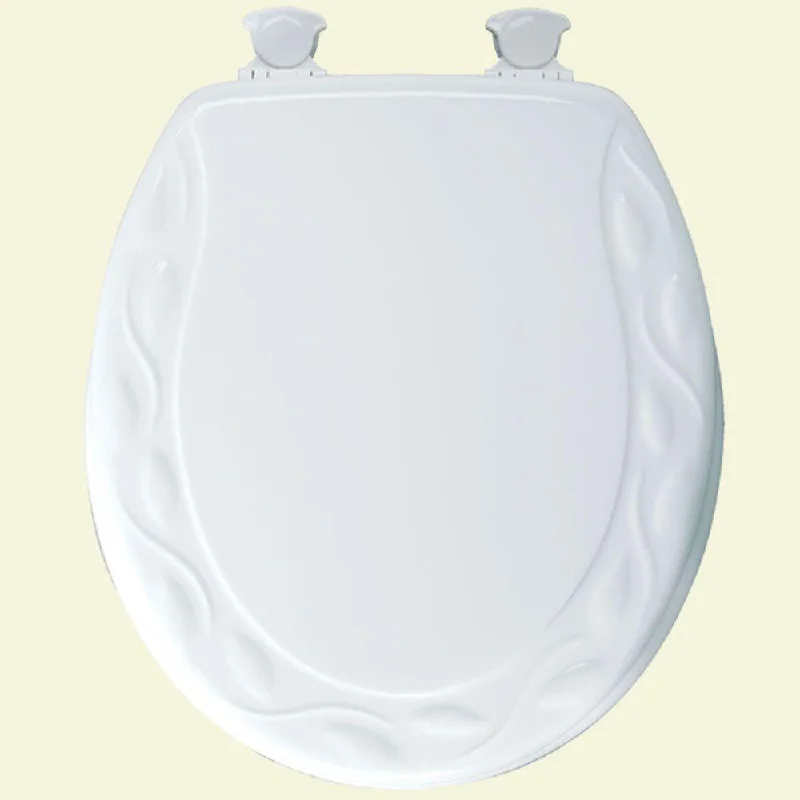 Bemis Round Closed Front Toilet Seat in White 63245