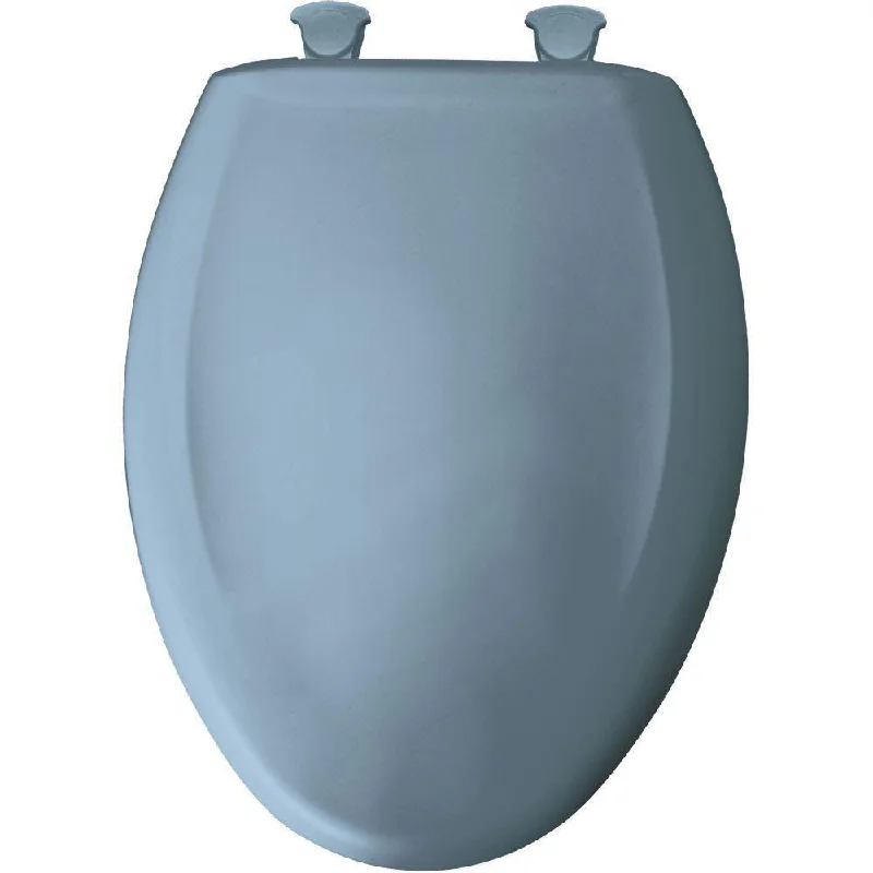 Bemis Slow Close STA-TITE Elongated Closed Front Toilet Seat in Glacier Blue 762484