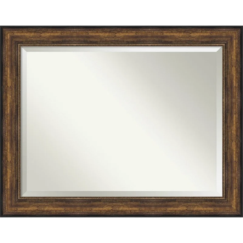 Beveled Bathroom Wall Mirror - Ballroom Bronze Frame