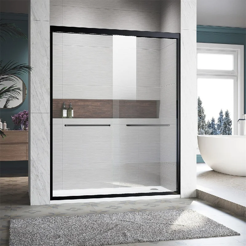 Double Sliding Shower Glass Door