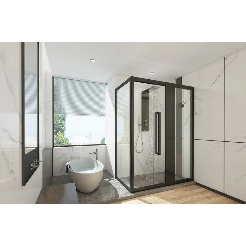 EPOWP Bathroom Contemporary Shower Door combo shower Door