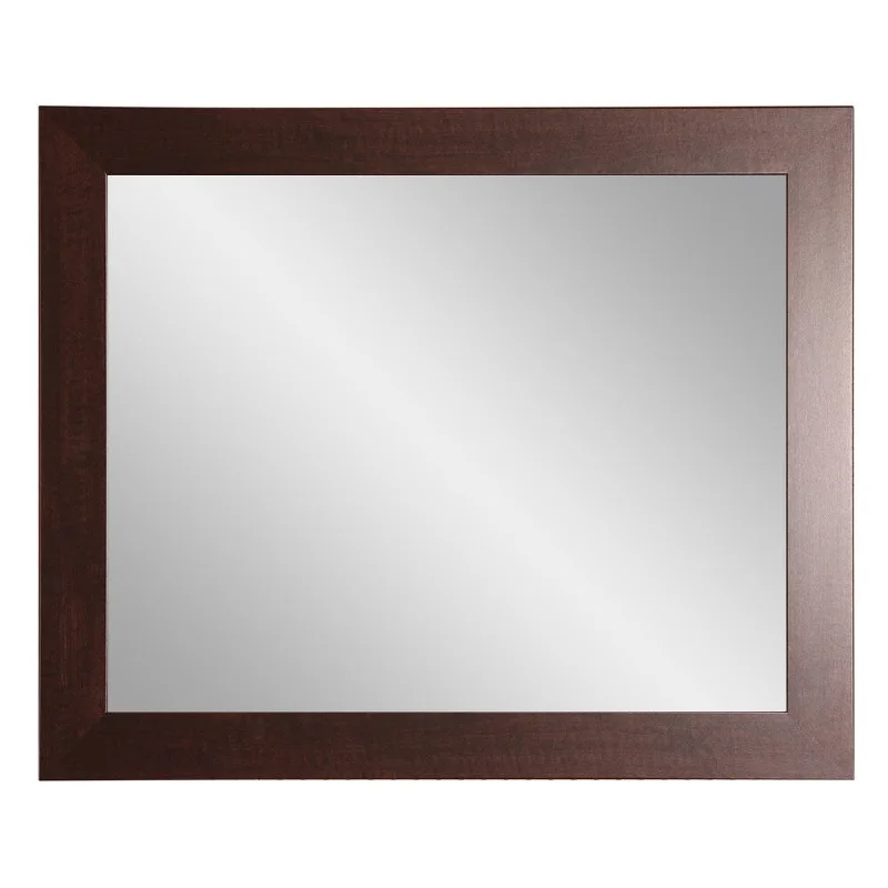 Espresso Grain Wall Mirror - Walnut