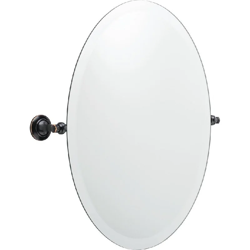 Holbrook 23" H x 23" W Round Bathroom Mirror, Oil Rubbed Bronze