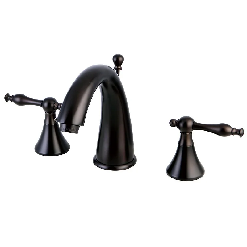 Kingston Oil Rubbed Bronze 2 Handle Widespread Bathroom Faucet w Pop-up KS2975NL