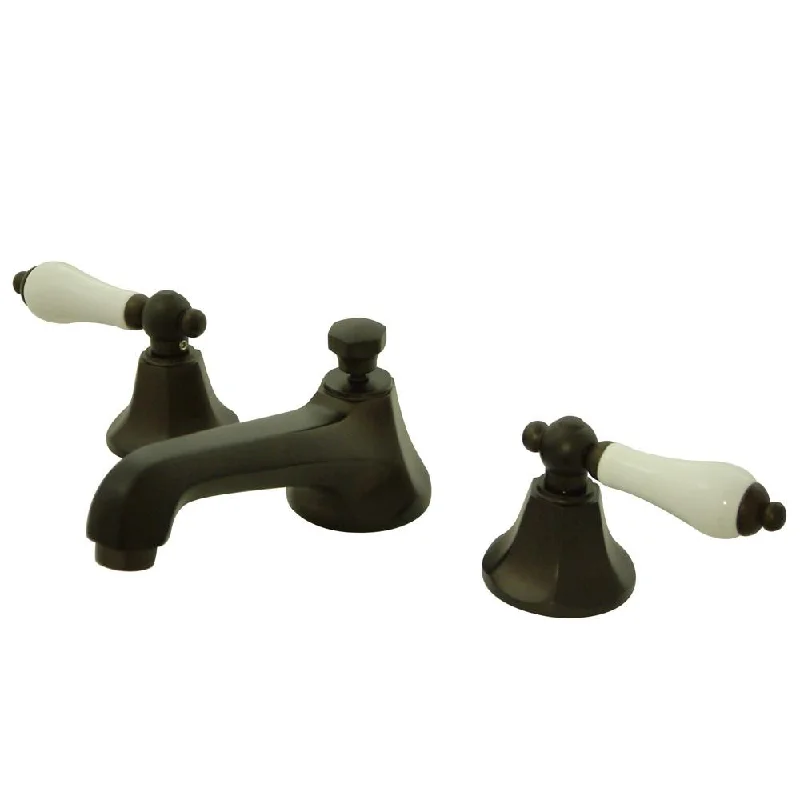 Kingston Oil Rubbed Bronze 2 Handle Widespread Bathroom Faucet w Pop-up KS4465PL