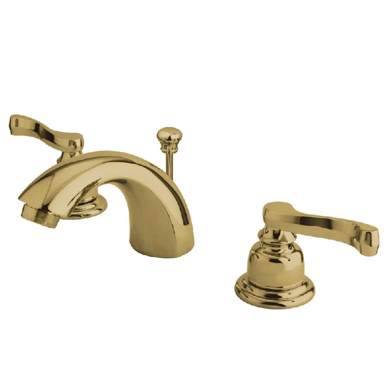 Kingston Polished 2 Handle 4"-8" Mini Widespread Bathroom Faucet KB8952FL