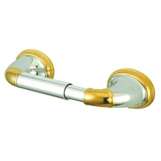 Kingston Satin Nickel/Polished Brass Magellan ii toilet paper holder BA628SNPB