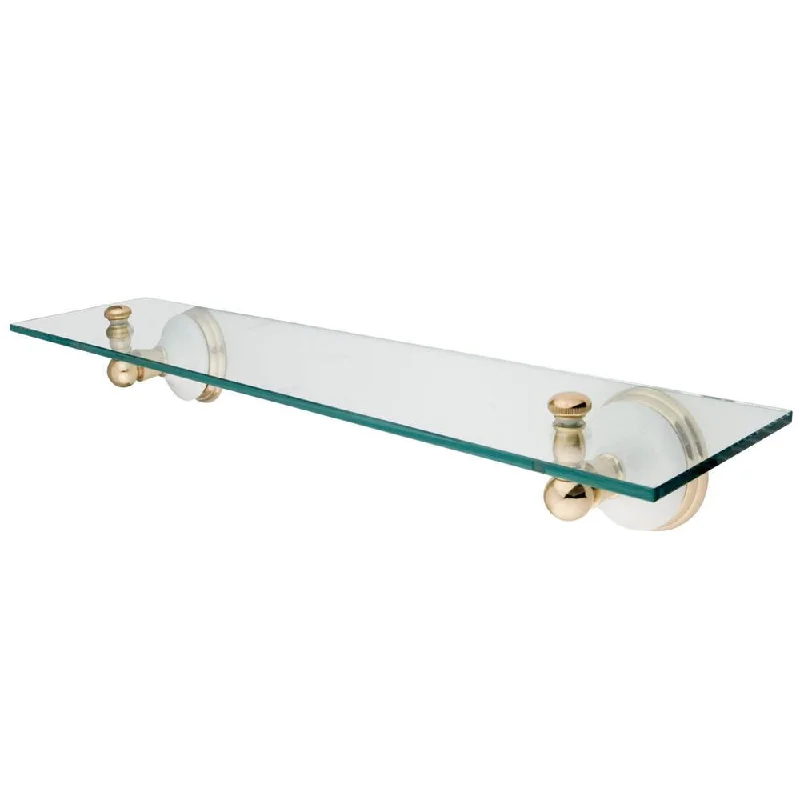 Kingston Tempered Bathroom Glass Shelves Polished Brass Glass Shelf BA1119PB