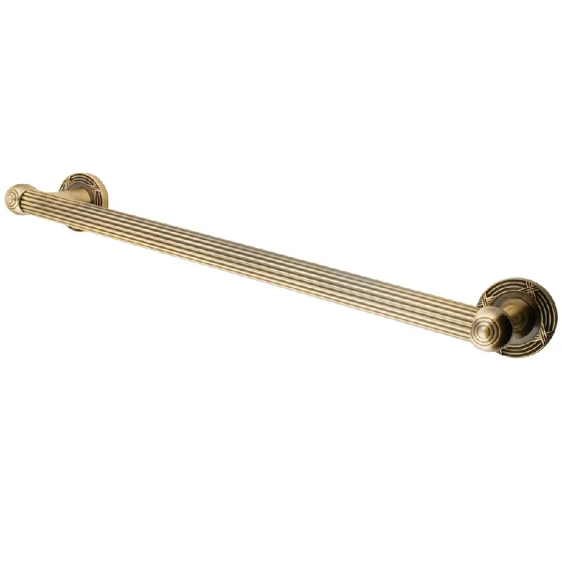 Kingston Vintage Brass Georgian Grab Bar for bathrooms & shower: 18" DR910183