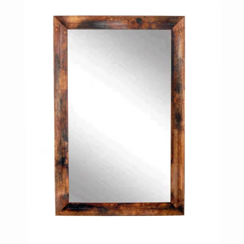 Marbled Mahogany Wall Mirror