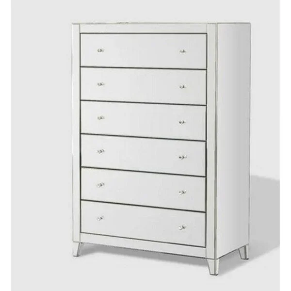 Montecello Mirror Tall Boy 6 Drawer Dresser - N/A