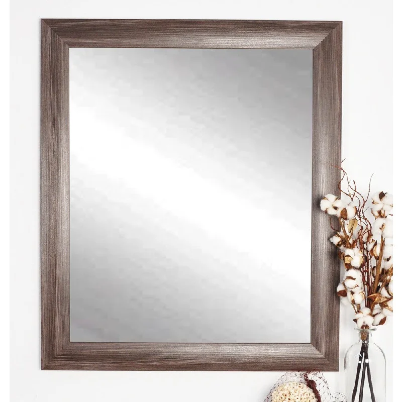 Multi Size Ashland Dark Grey Wall Mirror - Grey/Brown