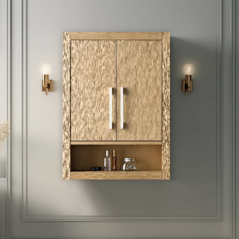 Vanity Art 24 "Wall Mounted Bathroom Storage Cabinet with Soft Close Doors