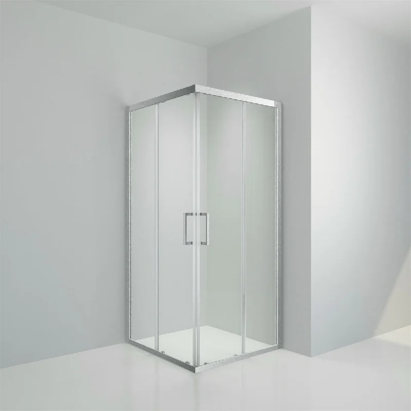 36 in. W x 36 in. D x 76 in. H Square Shower Enclosure Sliding Doors