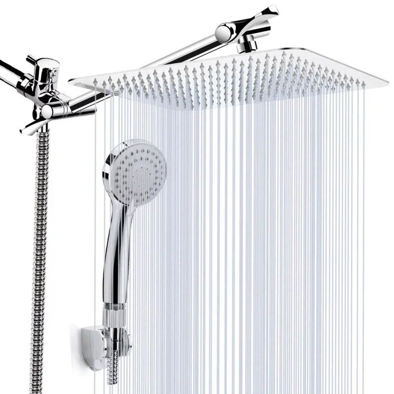 8 '' High Pressure Rainfall Shower Head, Chrome