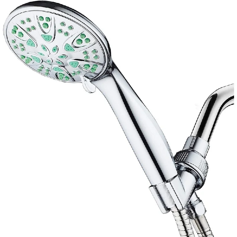 AquaDance Microban Green Antimicrobial 6 Setting 4 inch Hand Shower