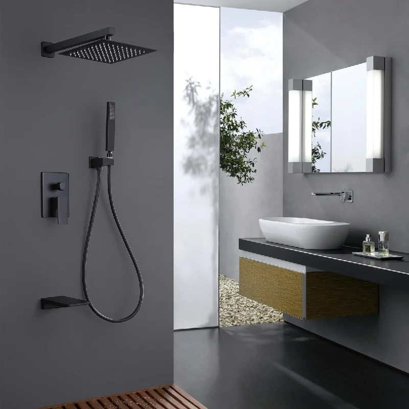 EPOWP 10 '' Square Rainfall Pressure Balanced Complteted Shower System