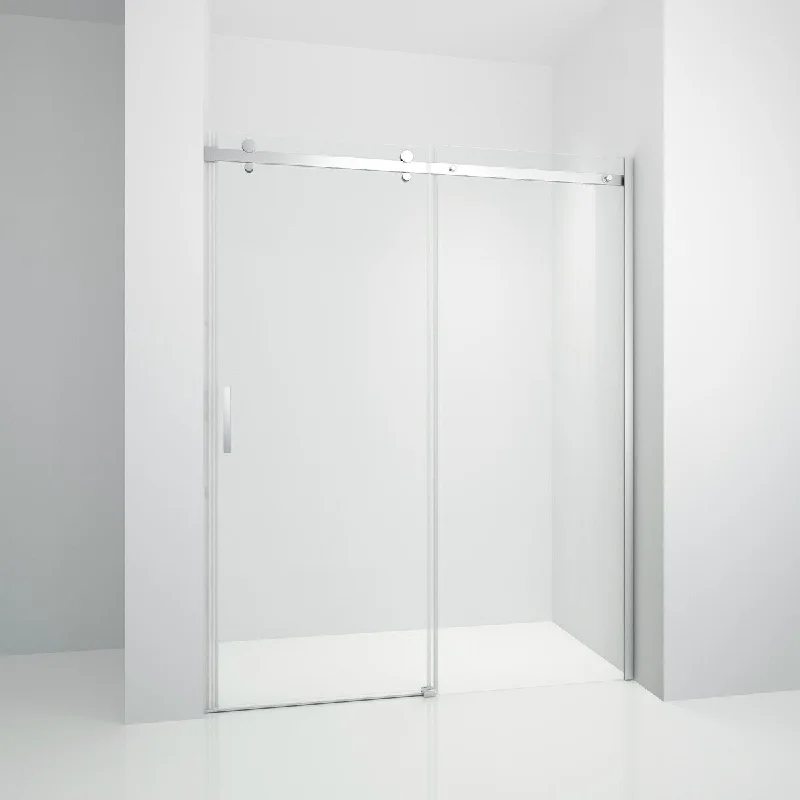 EPOWP 48 in W x 76 in H Frameless Bypass Sliding Shower Door