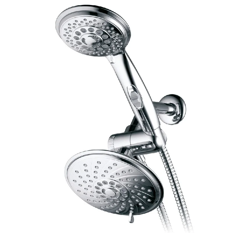 HotelSpa Ultra-Luxury 30-Setting Chrome 3-Way Rain Shower Head Combo