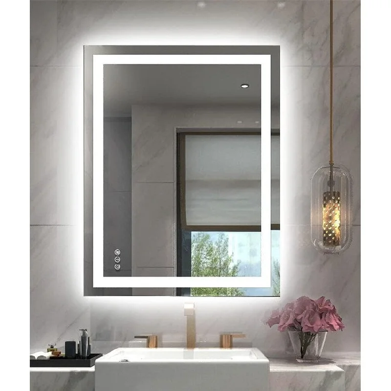 LED Bathroom Mirror Stepless Dimmable Wall Mirrors