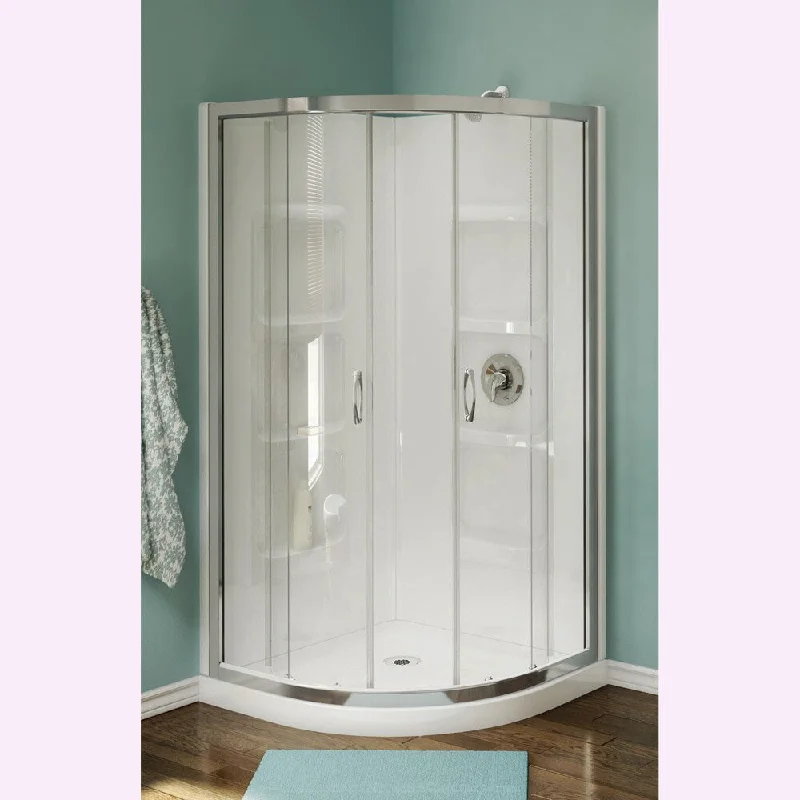 Nevada 38-inch Pure Acrylic Neo-Round Corner Shower Stall