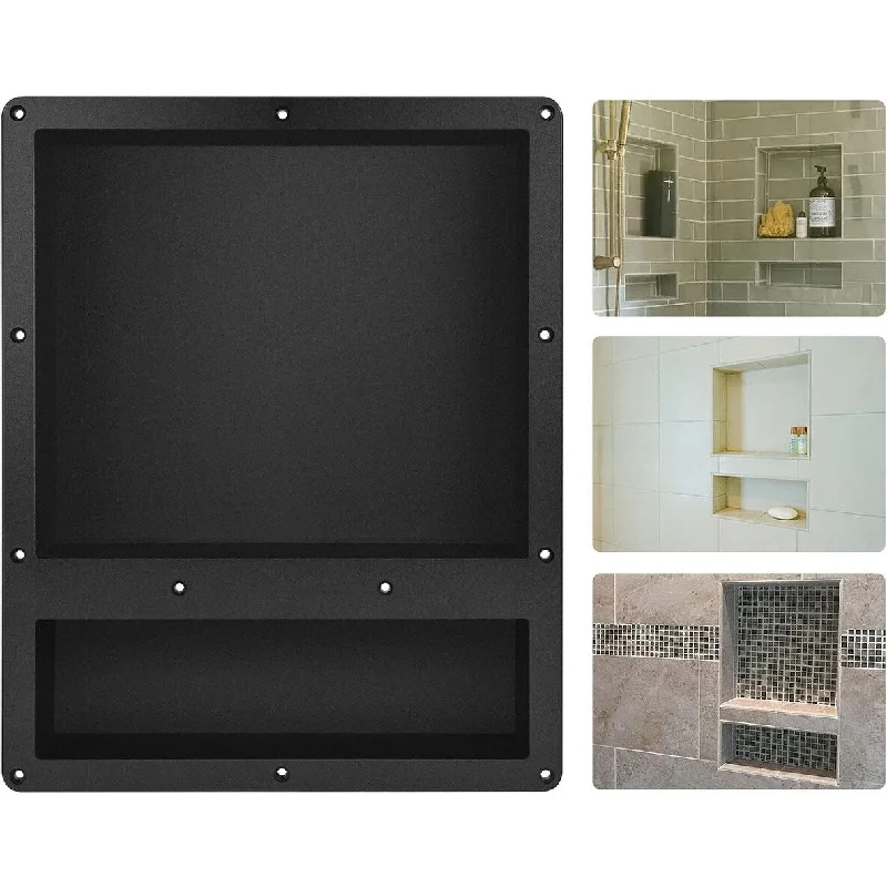 Shower Niche Ready for Tile, Single Shelf Niche Shower for Shower Bathroom Storage Niche Tile Recessed Shower Shelf