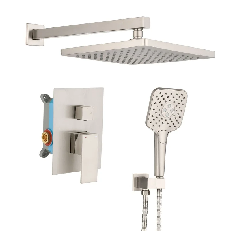 Shower System 10 Inch Bathroom Rain Mixed Shower Combination Set