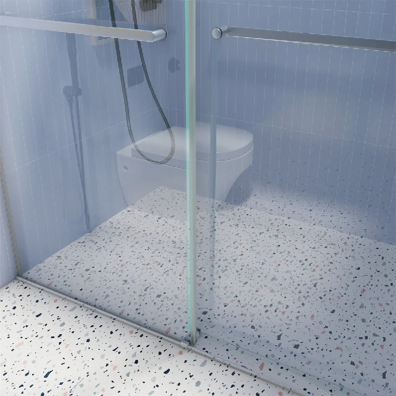 Sliding Frameless Soft-Close Shower Door