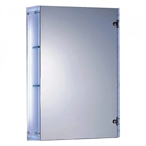 THE ELEMENT - Stylish Two Shelf Shaving Mirror Cabinet & LED Lighting