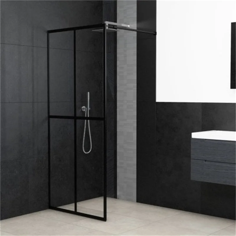 Walk-in Shower Screen Tempered Glass 35.4"x76.8" Shower Screen