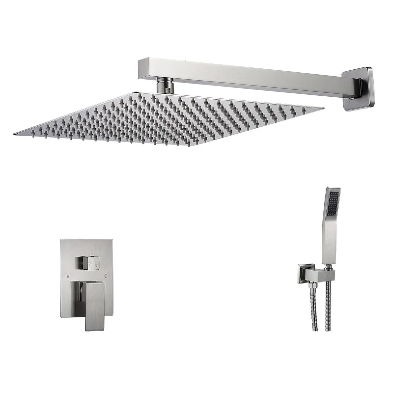 Wall-mounted rain lotus 12-inch square shower head shower system Luxurious rain shower