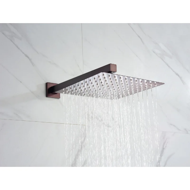 Wall Mounted Rainfall Shower Head System - 17.32*12.59*4.92