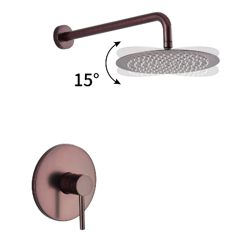 Wall Mounted Rainfall Shower Head System - 17.32*12.59*4.92