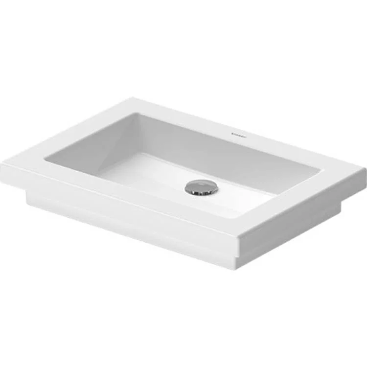 Lavatory Sink 2nd floor Washbowl WonderGliss 22-7/8 x 16-3/8 Inch Rectangle White