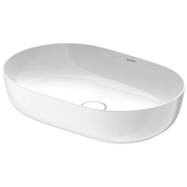 Lavatory Sink Luv Above Counter WonderGliss Less Overflow 23-5/8 x 15-3/4 Inch Oval White