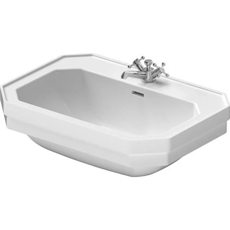 Lavatory Sink 1930 Series Wall Mount with Overflow 27-1/2 x 19-5/8 Inch 7-7/8 Inch Spread Rectangle White