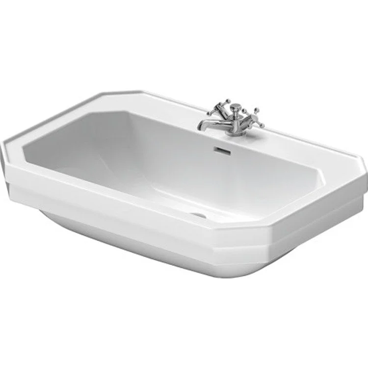 Lavatory Sink 1930 Series Wall Mount with Overflow 21-5/8 x 31-1/2 Inch Rectangle White 1 Hole