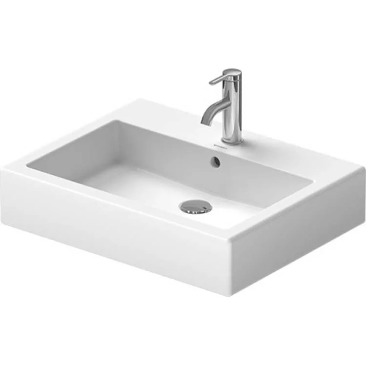 Lavatory Sink Vero Wall Mount with Overflow & WonderGliss Surface Treatment 18-1/2 x 23-5/8 Inch Rectangle White 1 Hole