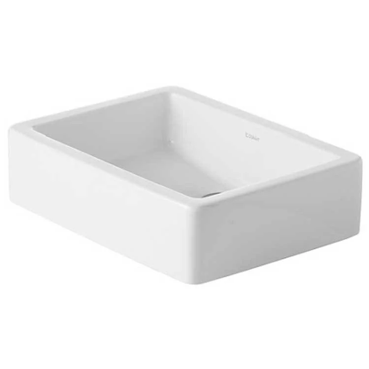 Lavatory Sink Vero Ground WonderGliss Surface Treatment less Overflow 15 x 19-5/8 Inch Rectangle White