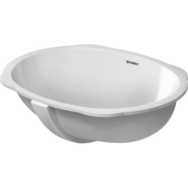 Lavatory Sink Santosa Drop-in with Overflow 22 x 18-1/2 x 8-1/2 Inch Oval White