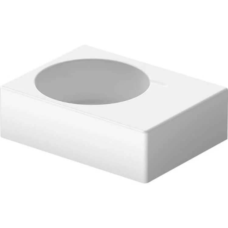 Lavatory Sink Scola Wall Mount with Overflow 24-1/4 x 18-1/8 Inch Round White