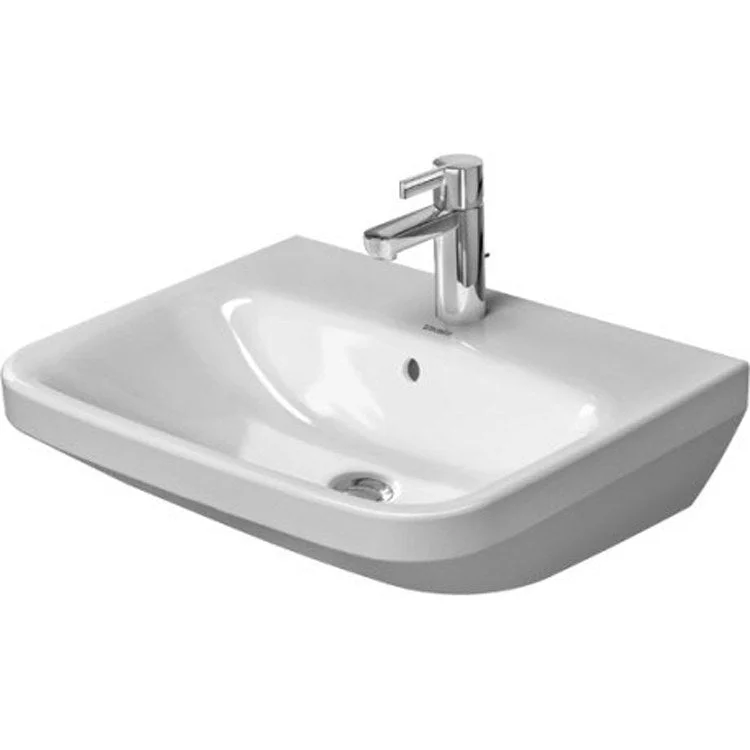 Lavatory Sink DuraStyle Wall Mount with Overflow & WonderGliss Surface Treatment 17-3/8 x 21-5/8 Inch Rectangle White 1 Hole