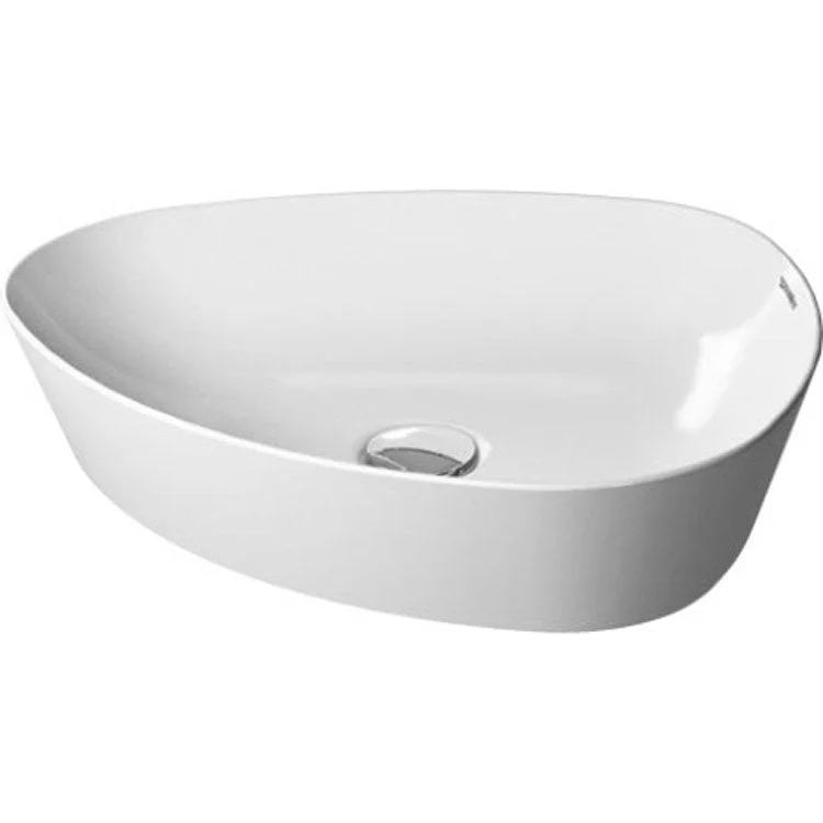 Lavatory Sink Cape Cod Above Counter WonderGliss Less Overflow 19-5/8 x 16 Inch Oval White