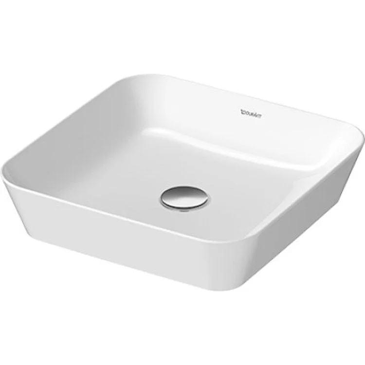 Lavatory Sink Cape Cod Above Counter WonderGliss Less Overflow 16-7/8 x 16-7/8 Inch Square White