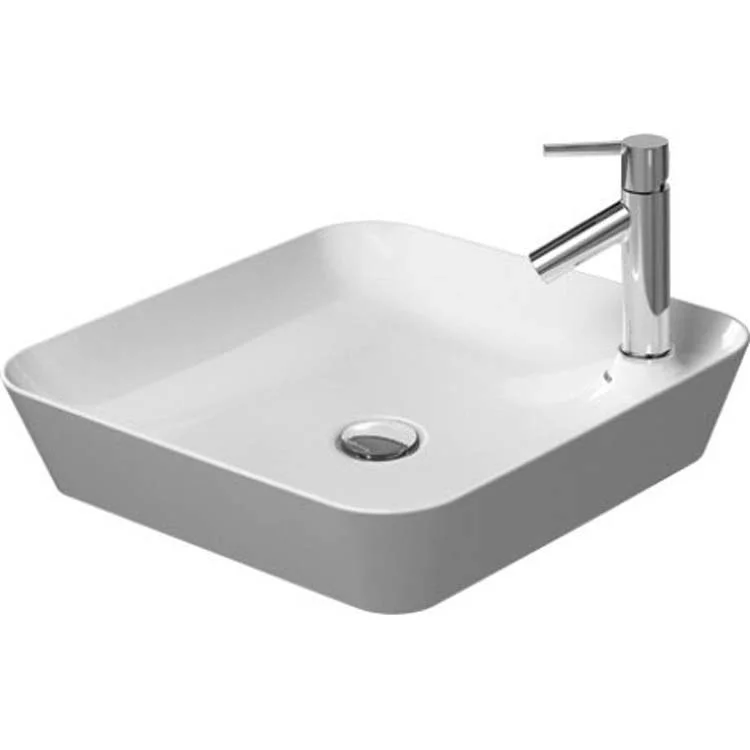 Lavatory Sink Cape Cod Above Counter WonderGliss less Overflow 18-1/8 x 18-1/8 Inch Square White